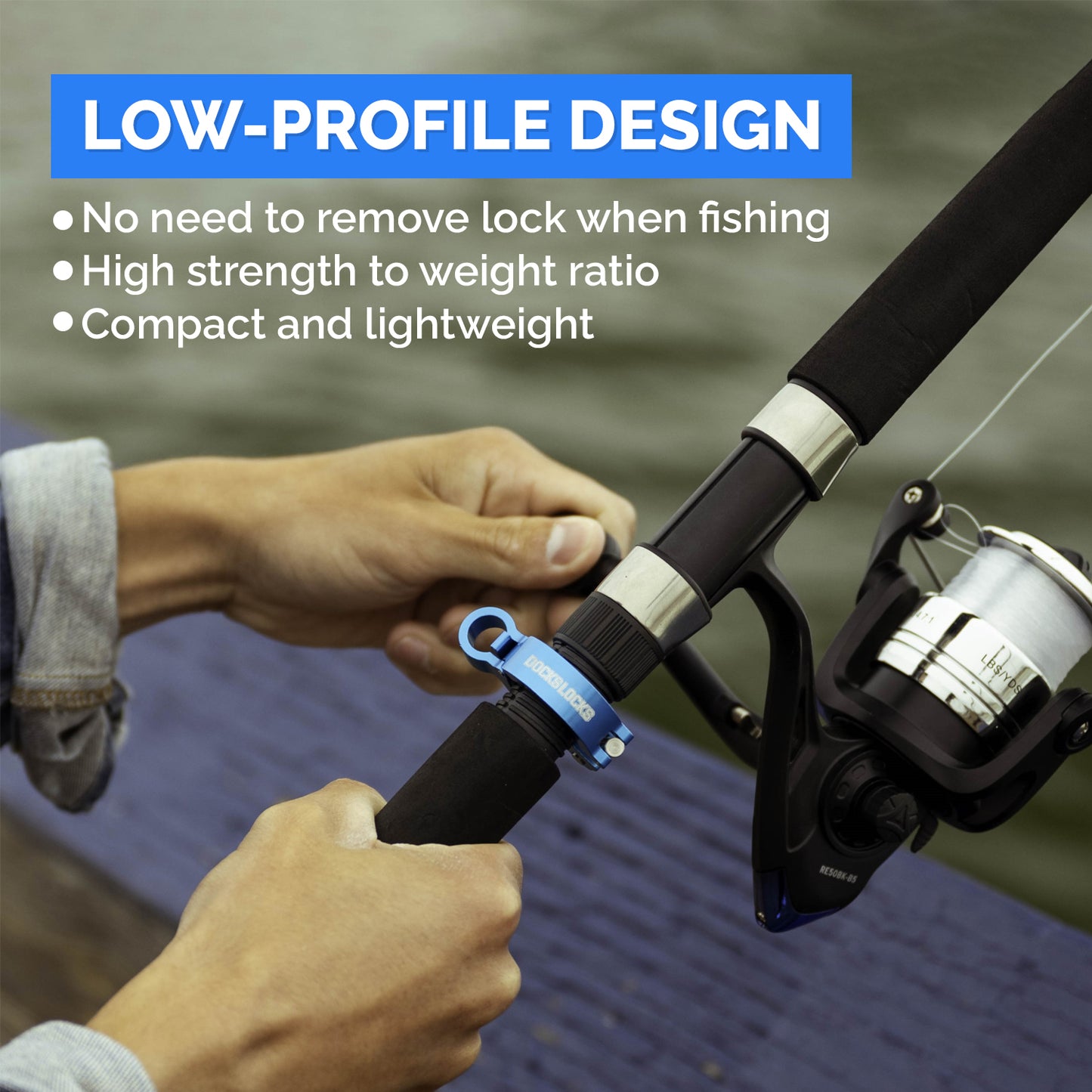 DocksLocks Fishing Rod & Reel Security Kit